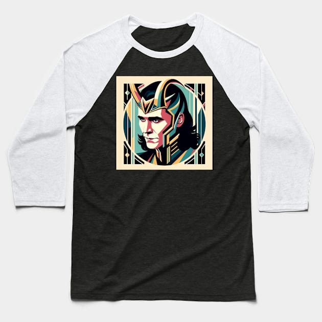 Loki: Prince of Asgard Baseball T-Shirt by Delulu Designs